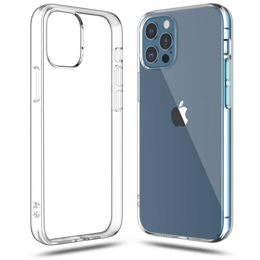 FUNDA PARA IPHONE 12 PRO TPU ANTISHOCK TRANSPARENTE RESISTENTE - 1