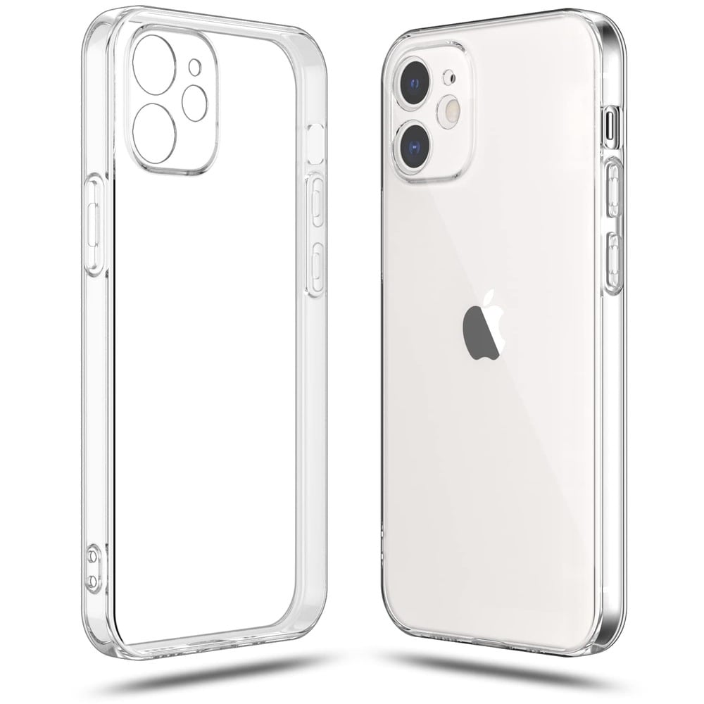 FUNDA CASE PARA IPHONE 12 TPU ANTISHOCK TRANSPARENTE RESISTENTE - 1