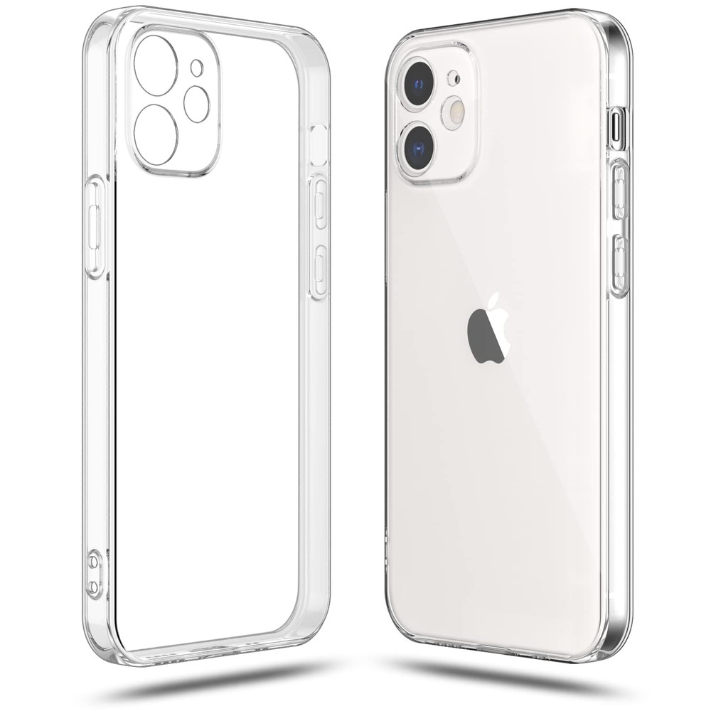 FUNDA PARA IPHONE 12 MINI TPU ANTISHOCK TRANSPARENTE RESISTENTE - 1