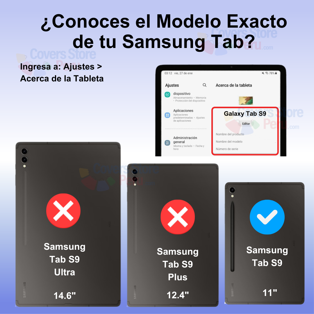 FUNDA PARA SAMSUNG TAB S9 MAGNÉTICA 360° CELESTE ANTISHOCK - 2