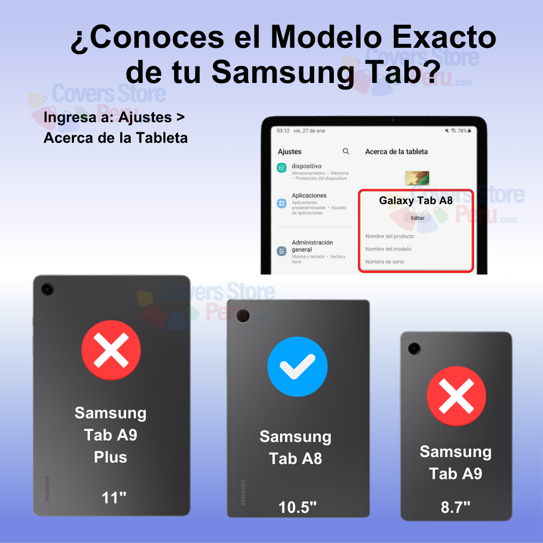 FUNDA PARA SAMSUNG TAB A8 10.5' BUMPER 360° NEGRO ANTISHOCK - 2