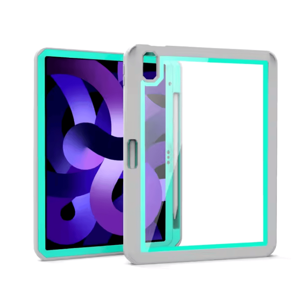 FUNDA FOR SAMSUNG TAB A7 LITE 8.7' BUMPER 360° GRIS CELESTE ANTISHOCK - 1