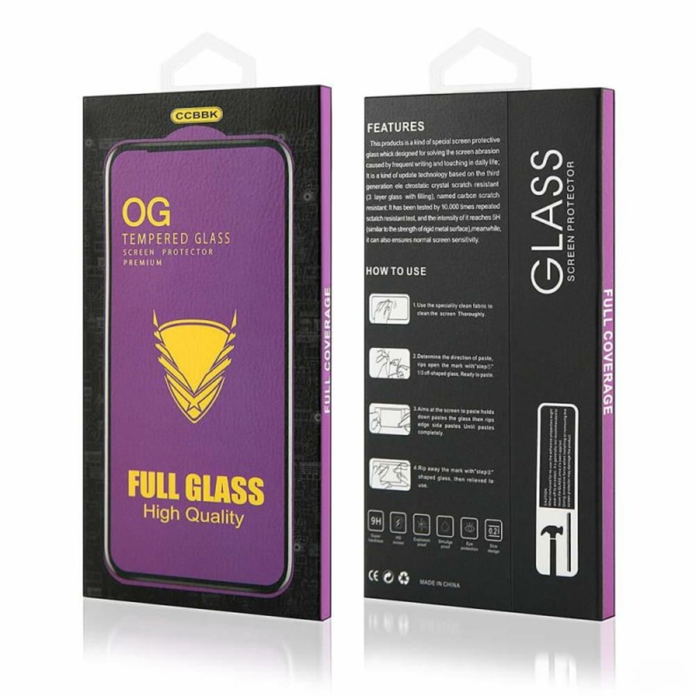 MICA PROTECTOR PARA IPHONE 13 MINI VIDRIO TEMPLADO OG ANTISHOCK - 2