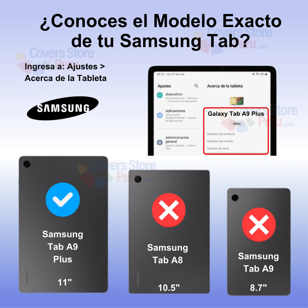 FUNDA CON TECLADO TOUCH PARA SAMSUNG TAB A9 PLUS NEGRO RESISTENTE - 2