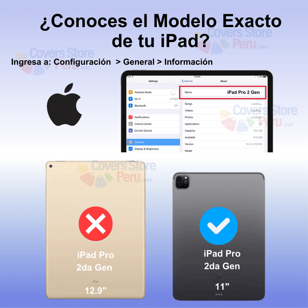 FUNDA CON TECLADO TOUCH PARA IPAD PRO 2DA GEN 11' NEGRO RESISTENTE - 2