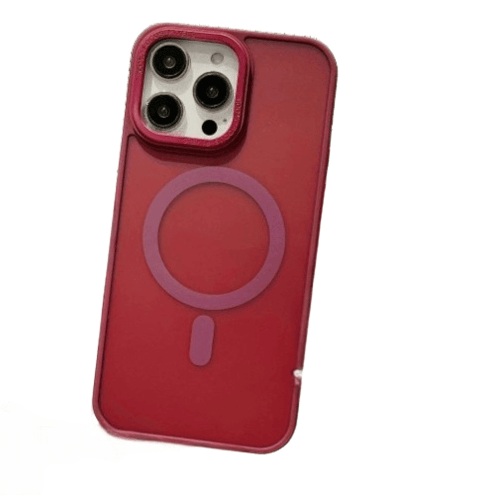 FUNDA PARA IPHONE 13 PRO MAX MAGSAFE AHUMADO MATE VINO - 1