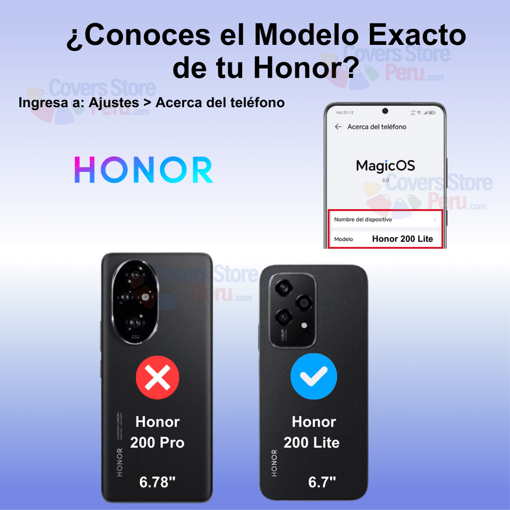 FUNDA PARA HONOR 200 LITE AHUMADO CON ANILLO ROJO ANTISHOCK - 2