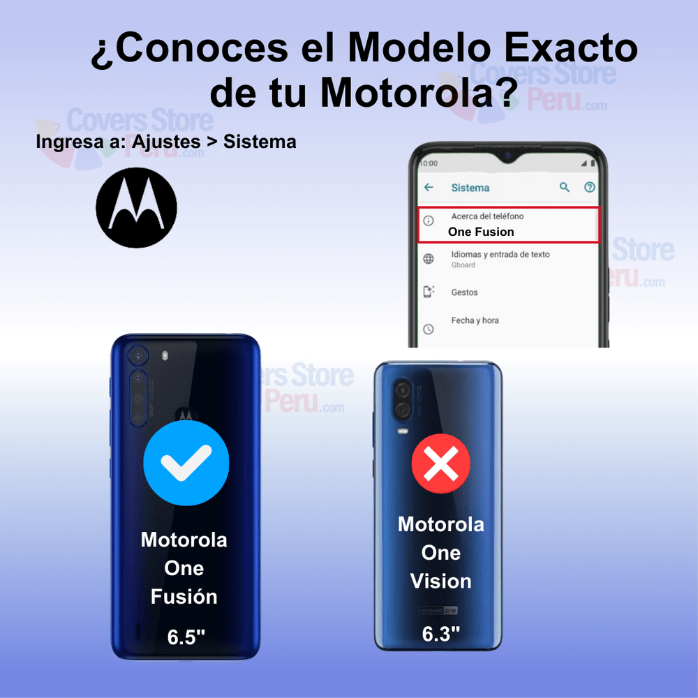 FUNDA PARA MOTOROLA ONE FUSION AHUMADO CON ANILLO ROJO - 2