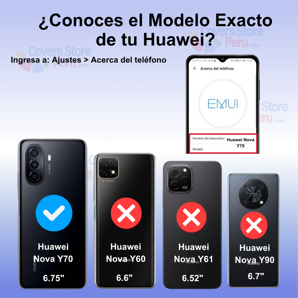 FUNDA PARA HUAWEI NOVA Y70 AHUMADO CON ANILLO NEGRO - 2
