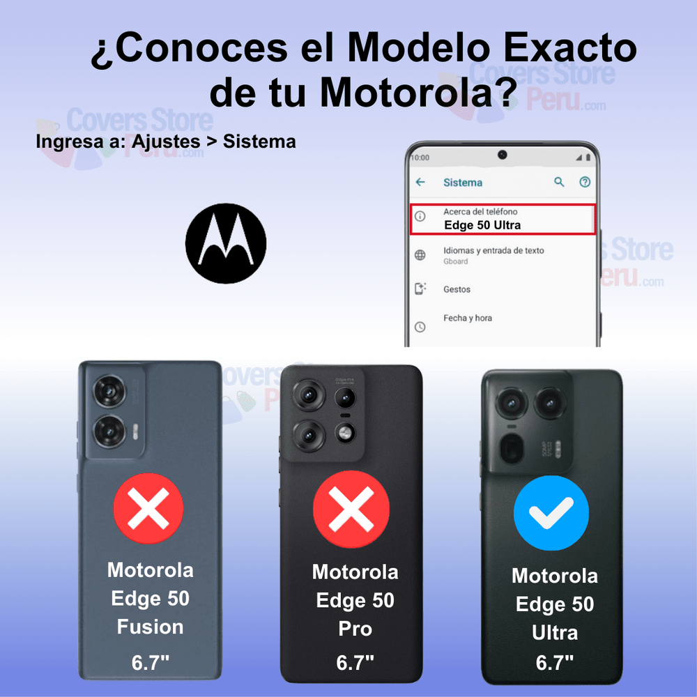 FUNDA PARA MOTOROLA EDGE 50 ULTRA AHUMADO CON ANILLO ROJO - 2