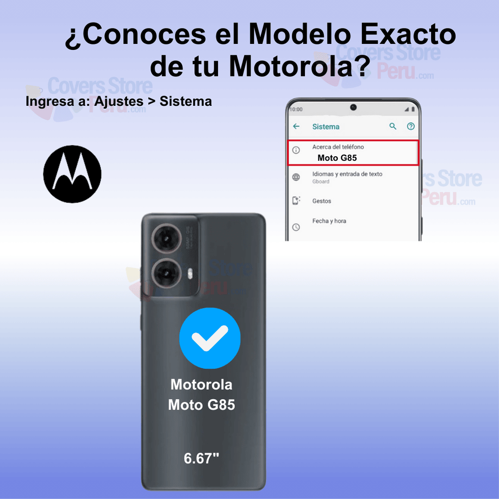 FUNDA PARA MOTOROLA MOTO G85 ANILLO METÁLICO NEGRO - 2