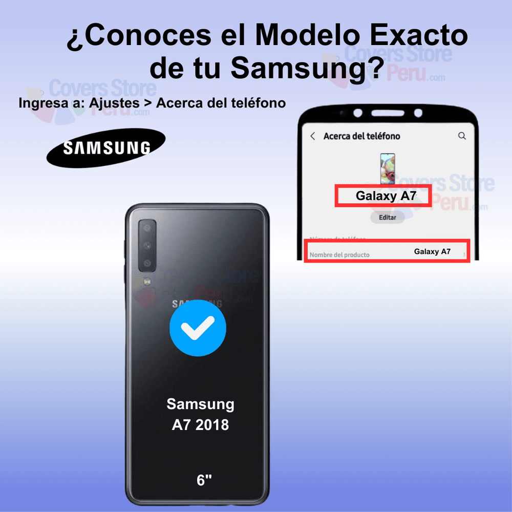 FUNDA CASE PARA SAMSUNG A7 2018 FLIP COVER AZUL - 2