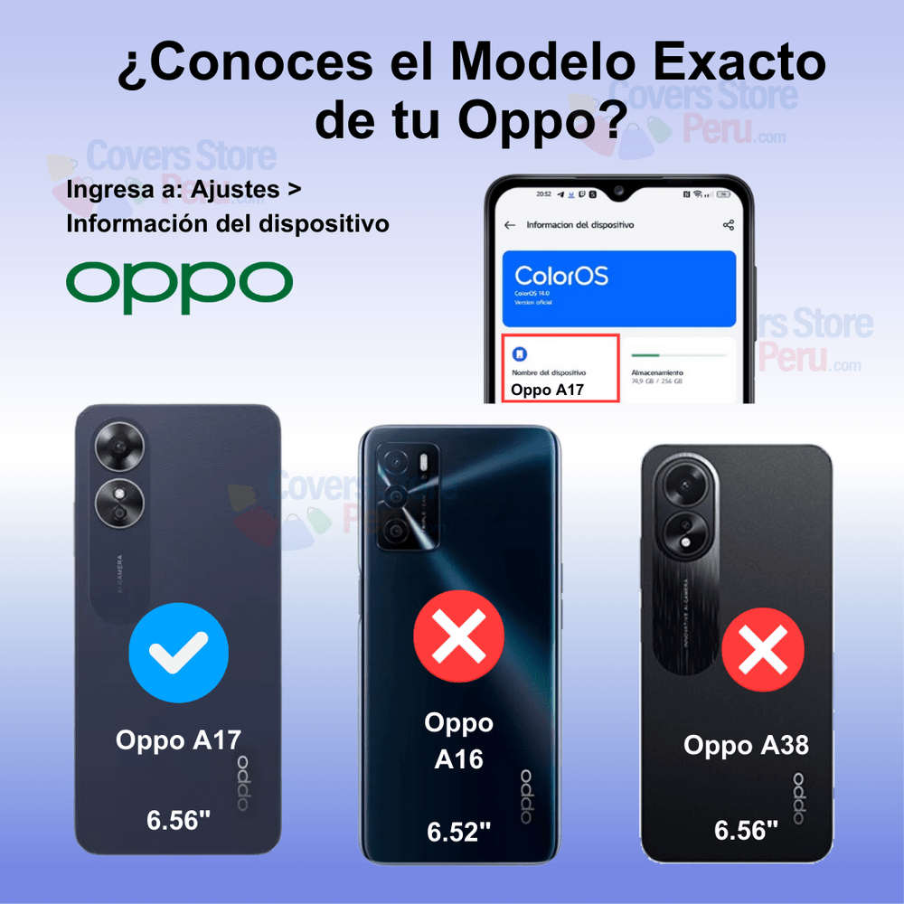 FUNDA CASE PARA OPPO A17 JELLY PEARL ROJO - 2