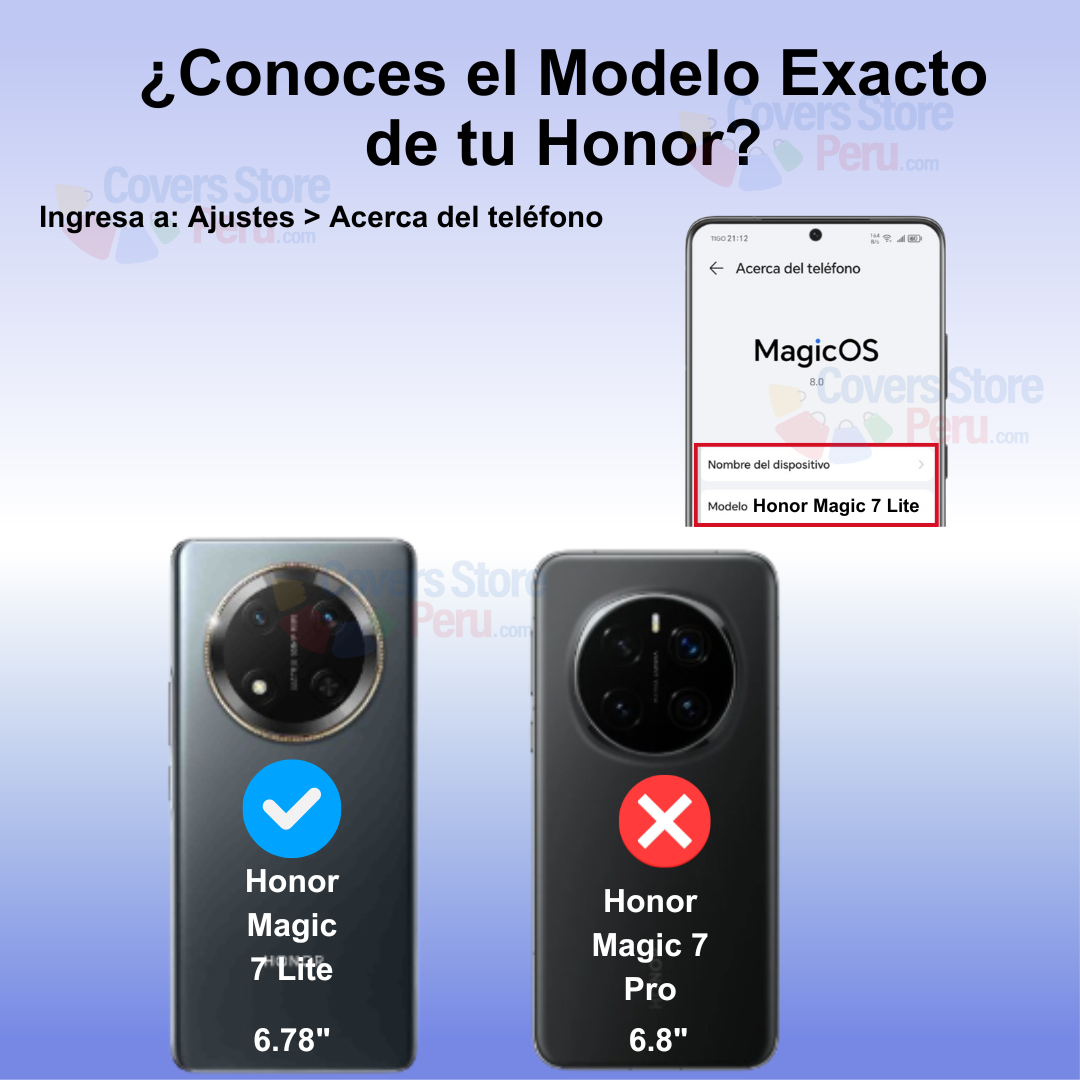FUNDA CASE PARA HONOR MAGIC 7 LITE JELLY PEARL ROJO - 2