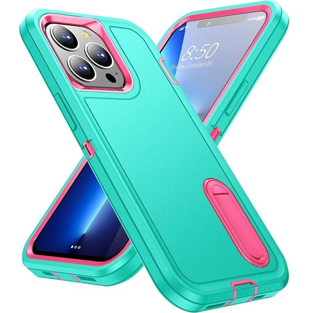 FUNDA PARA IPHONE 14 PRO ADVENTURE EXTREME CELESTE-ROSA - 1