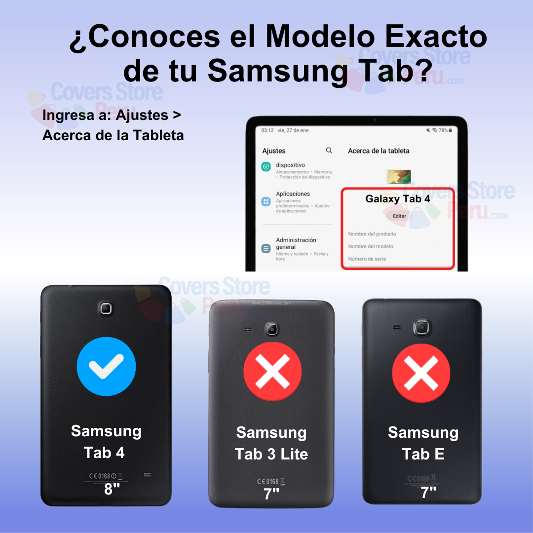 FUNDA PARA SAMSUNG TAB 4 8' FLIPCOVER GIRATORIA ROJA - 2