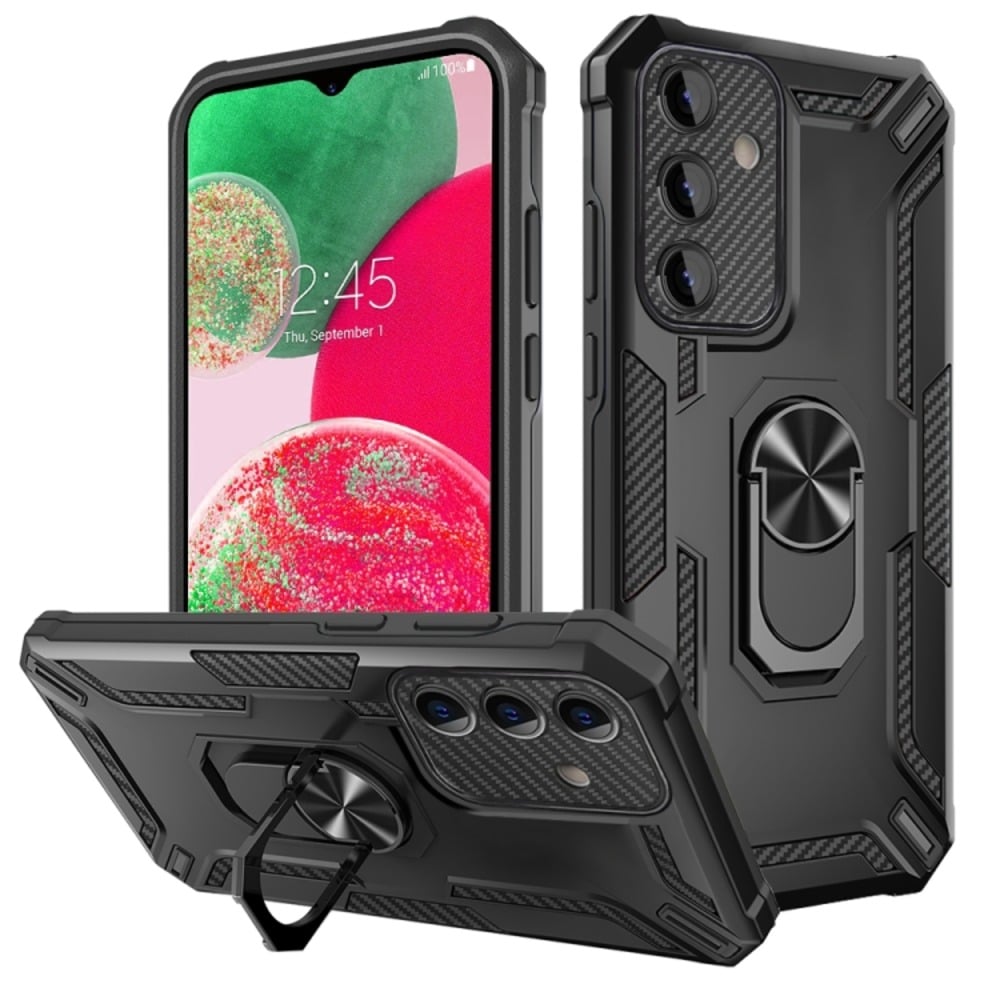 FUNDA FOR MOTOROLA EDGE 50 FUSION HOLDER PARANTE RING NEGRO - 1