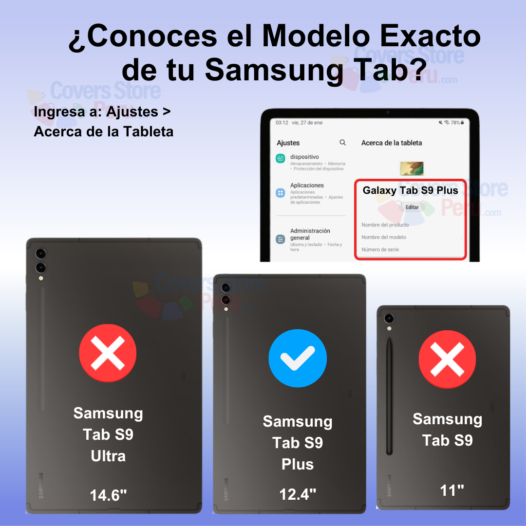 FUNDA PARA SAMSUNG TAB S9 PLUS 12.4' IMANTADA NEGRO - 2