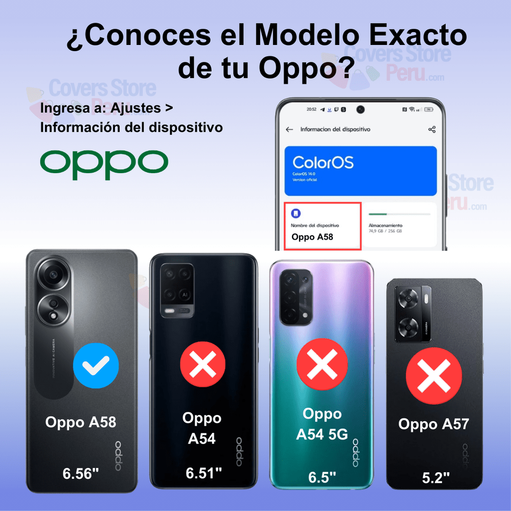 FUNDA CASE PARA OPPO A58 4G JELLY PEARL ROJO - 2