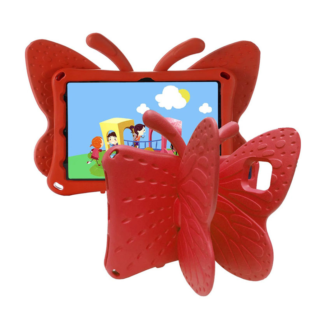 FUNDA PARA IPAD 9NA GEN 10.2' DE GOMA MARIPOSA ROJA - 1