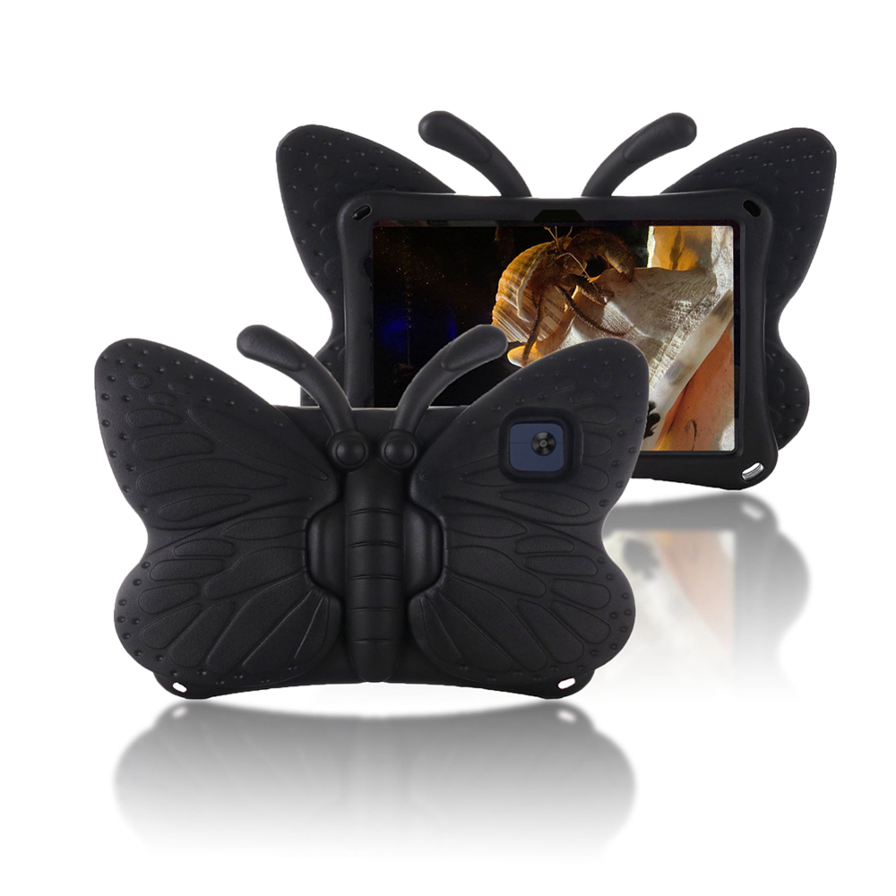 FUNDA PARA IPAD 8VA GEN 10.2' DE GOMA MARIPOSA NEGRA - 1