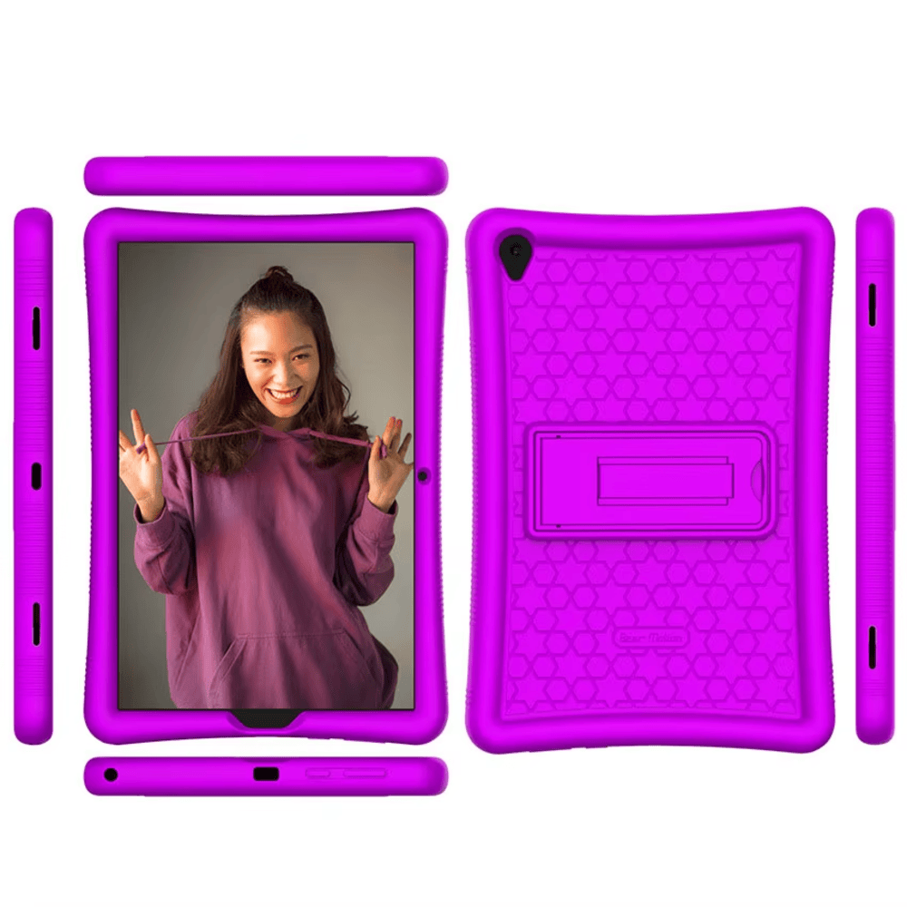 FUNDA PARA HONOR PAD X8 10.1' - SILICONA SOFT ANTISHOCK MORADO - 3