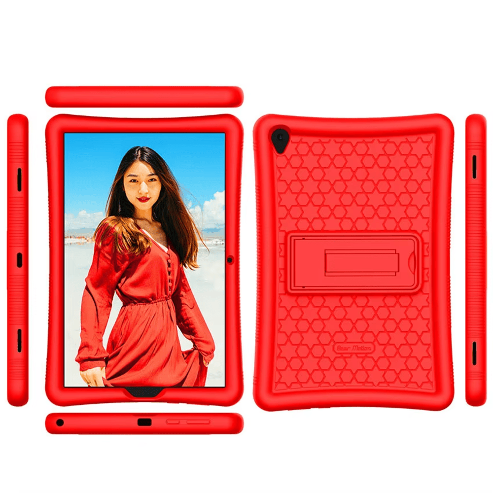 FUNDA PARA LENOVO TAB YOGA SMART 10.1' - SILICONA SOFT ANTISHOCK ROJA - 3