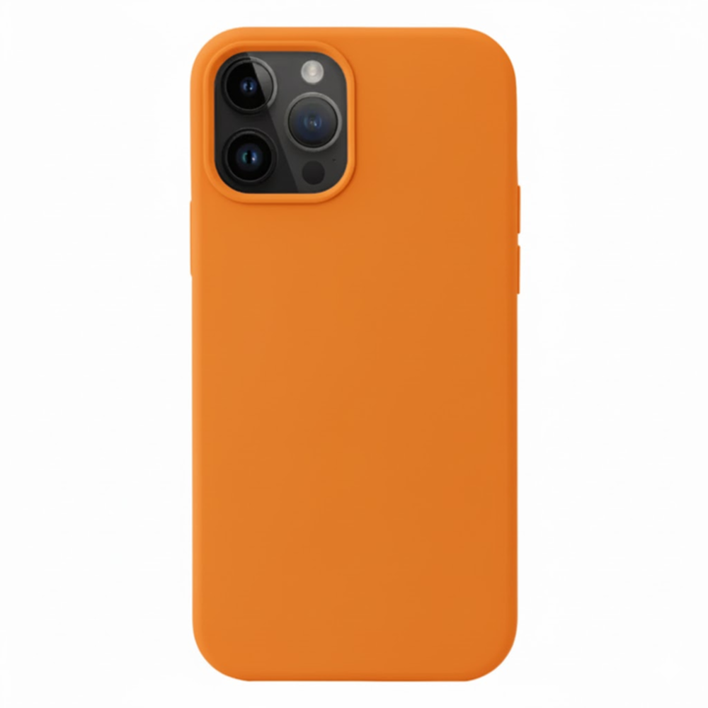 FUNDA PARA IPHONE 13 MINI SOFT FEELING ANTISHOCK NARANJA - 1