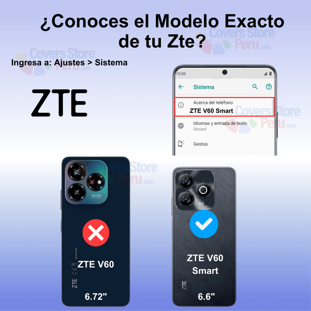 FUNDA CASE PARA ZTE V60 SMART JELLY PEARL ROJO ANTISHOCK - 2