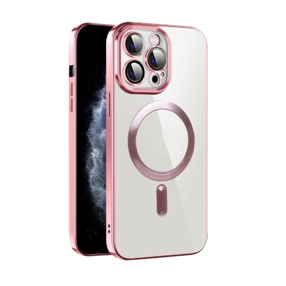 FUNDA PARA IPHONE 14 PLUS MAGSAFE CON PROTECTOR DE CAMARA ROSA - 1