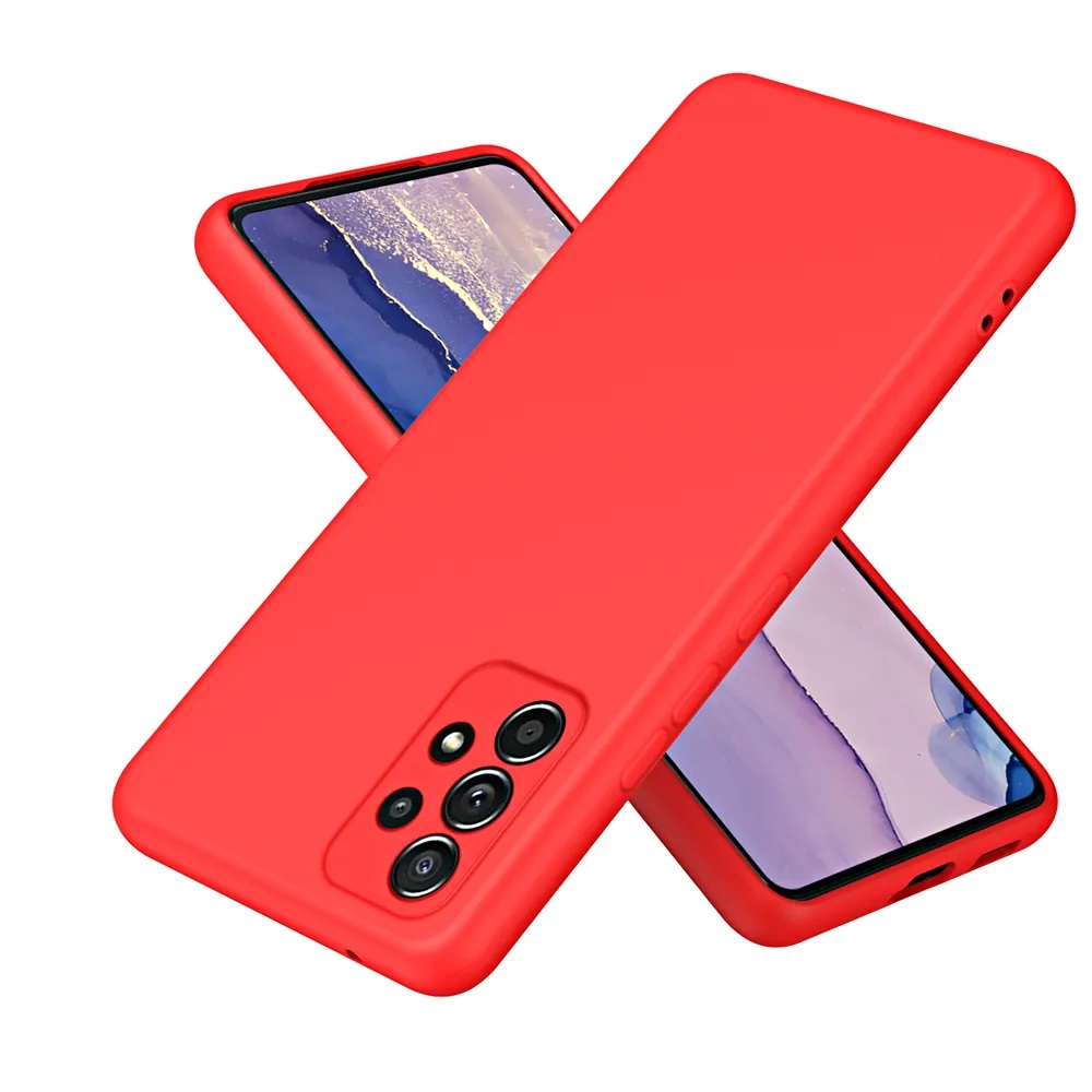 FUNDA PARA SAMSUNG A56 SOFT FEELING ROJO RESISTENTE - 1