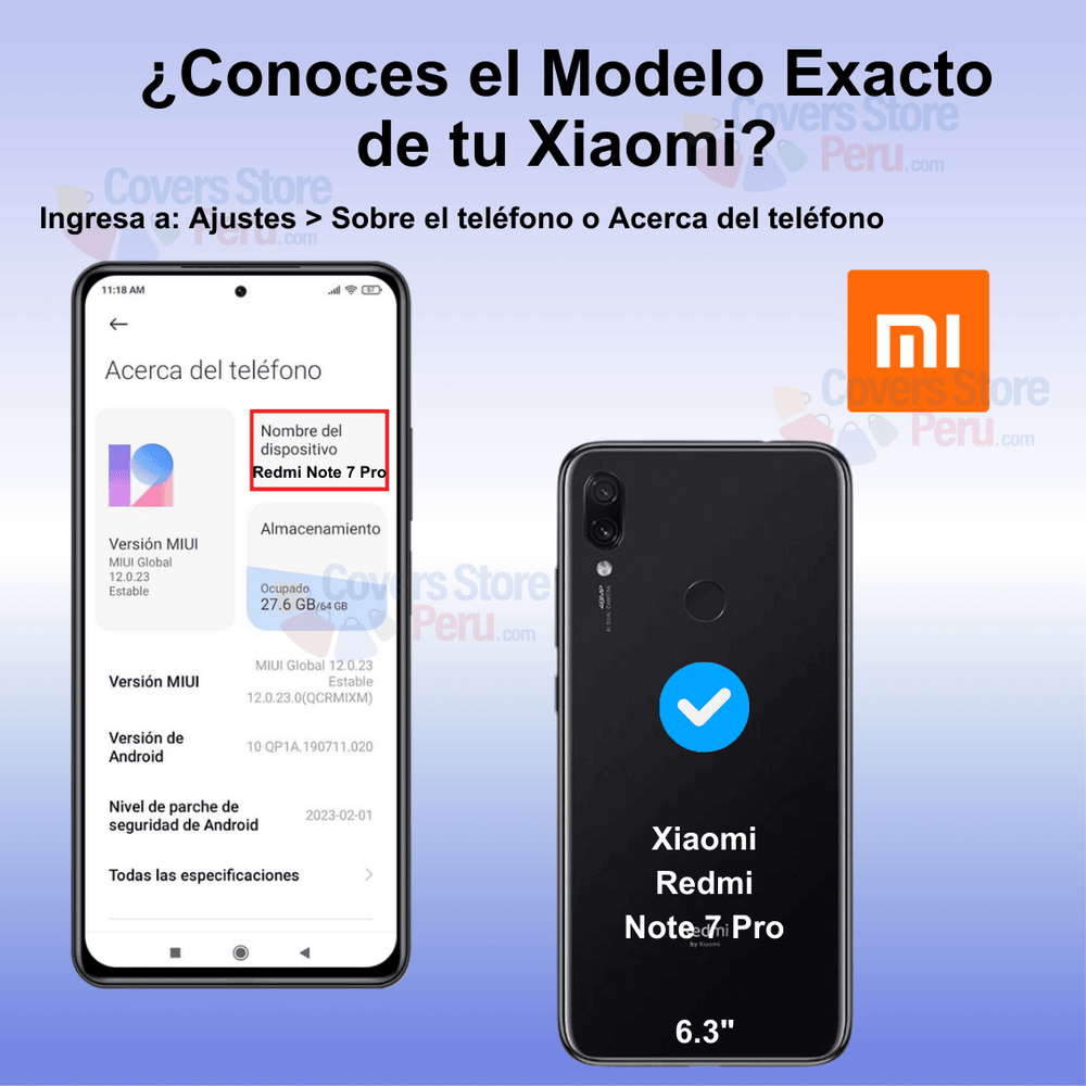 FUNDA CASE PARA XIAOMI REDMI NOTE 7 PRO JELLY PEARL NEGRO ANTISHOCK - 2