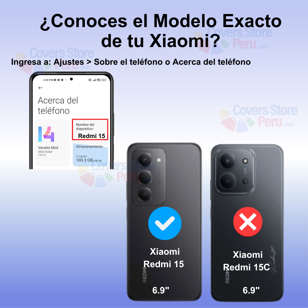 FUNDA CASE PARA XIAOMI REDMI 15 FLIP COVER NEGRO ANTISHOCK - 2