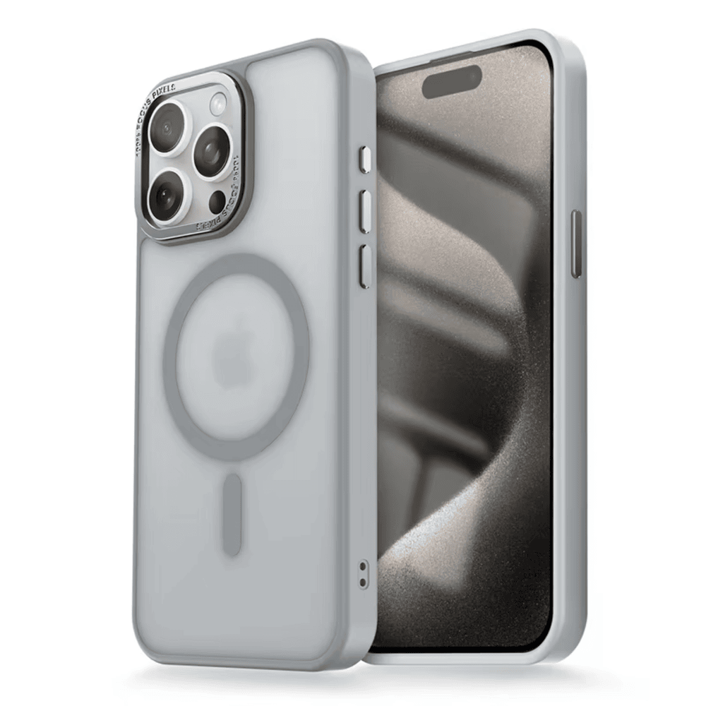 FUNDA PARA SAMSUNG S25 PLUS MAGSAFE AHUMADO MATE ANTISHOCK GRIS - 1