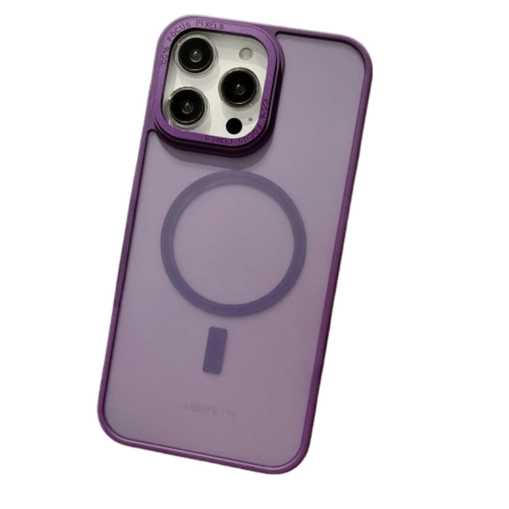 FUNDA PARA SAMSUNG S25 MAGSAFE AHUMADO MATE ANTISHOCK MORADO - 1