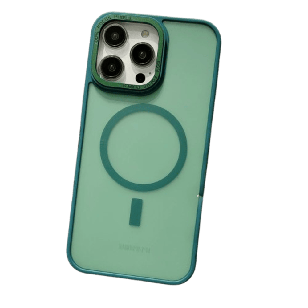 FUNDA PARA SAMSUNG S25 MAGSAFE AHUMADO MATE ANTISHOCK VERDE - 1