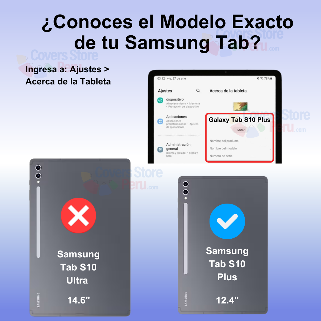 FUNDA CON TECLADO TOUCH SAMSUNG TAB S10 PLUS 12.4' NEGRO - 2