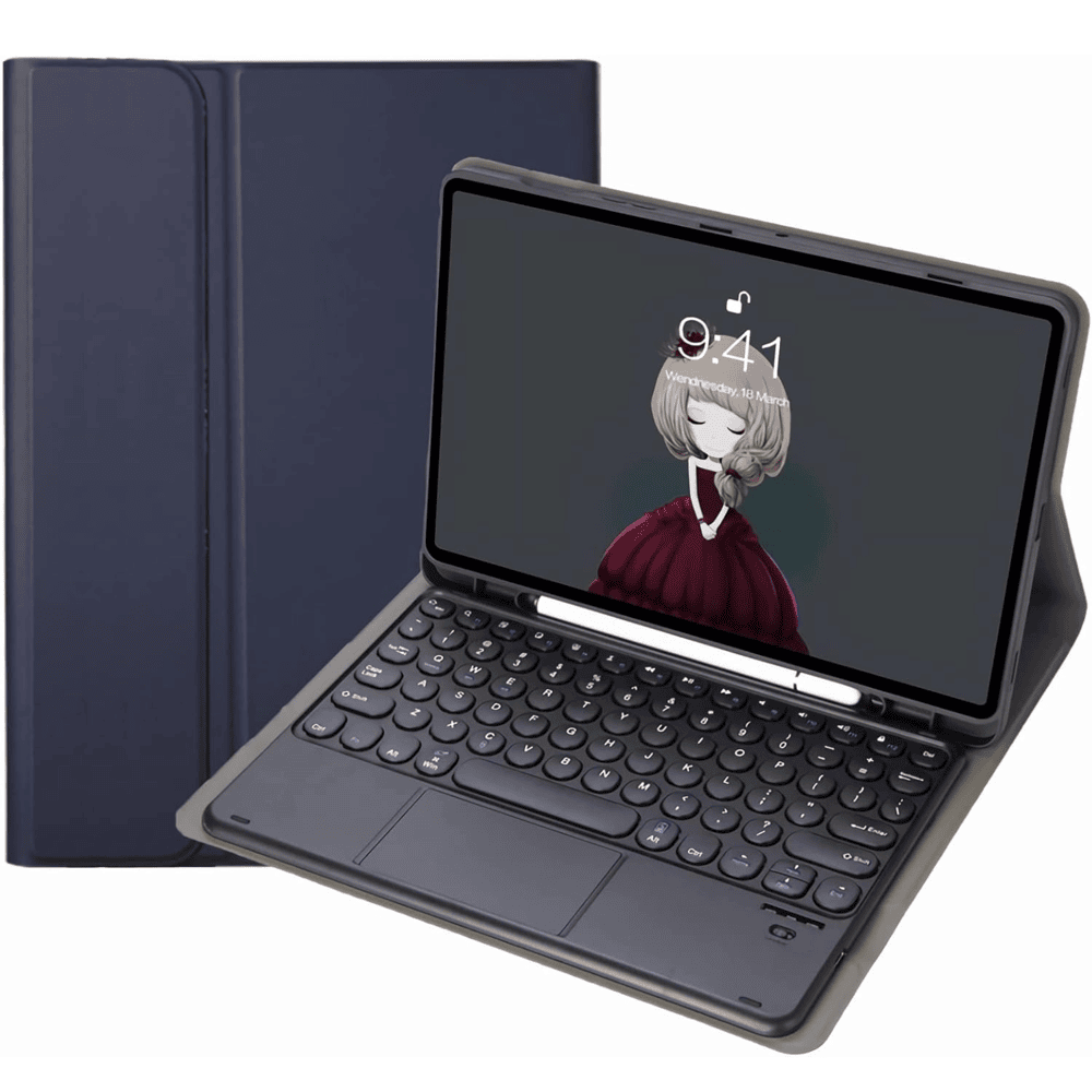 FUNDA CON TECLADO TOUCH IPAD PRO M5 11' AZUL - 1