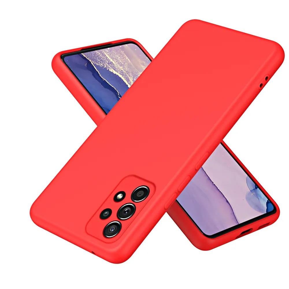 FUNDA PARA MOTOROLA MOTO G77 SOFT FEELING ROJO RESISTENTE - 1