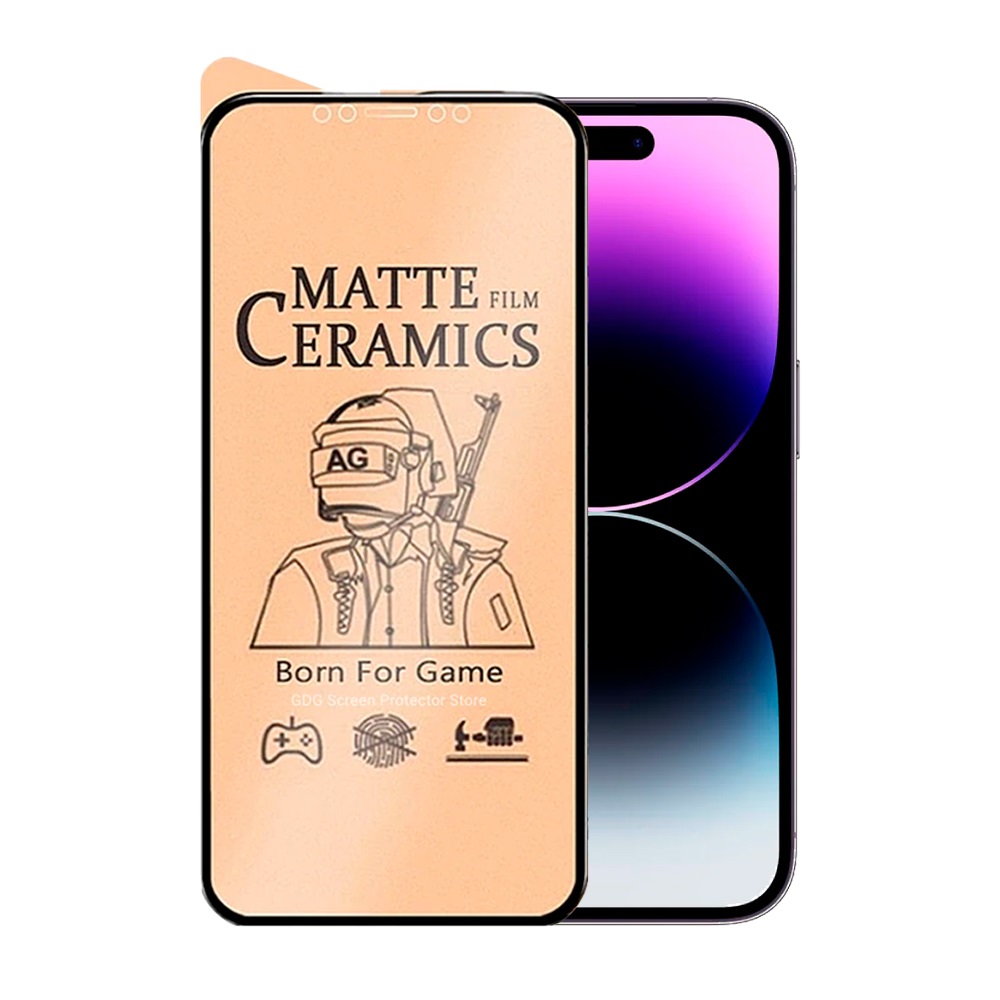 MICA PARA IPHONE 17 PRO PROTECTOR DE CERÁMICA MATE ANTISHOCK - 1