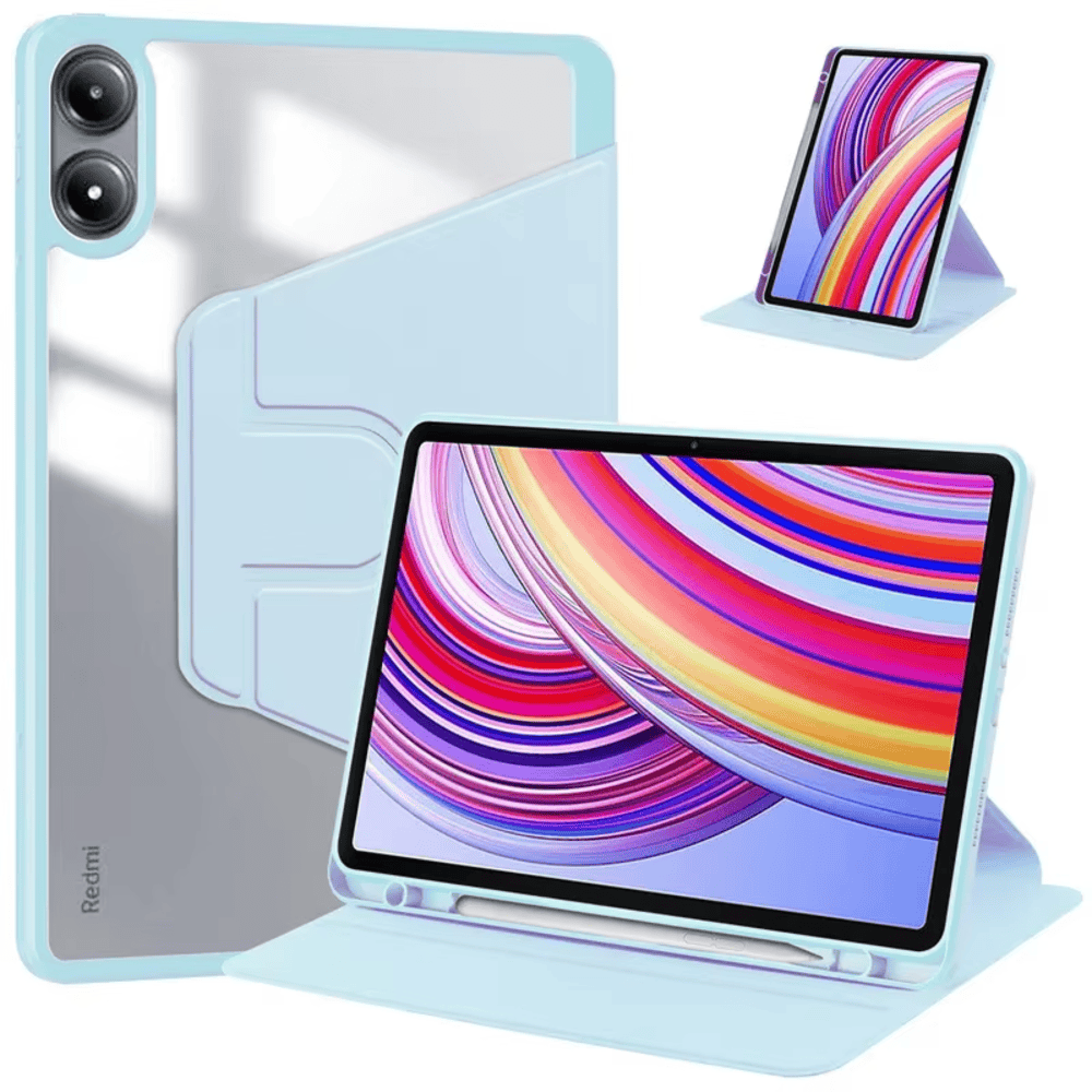 FUNDA PARA IPAD AIR M2 13' MAGNÉTICA 360° CELESTE ANTISHOCK - 1