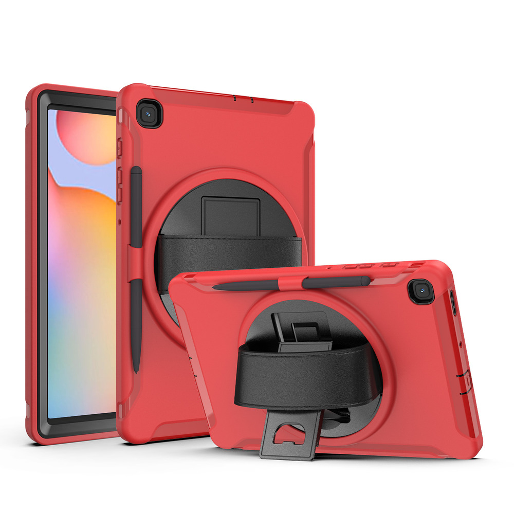 FUNDA PARA IPAD AIR M2 11' ARMOR GIRATORIO + PARANTE ROJO - 1