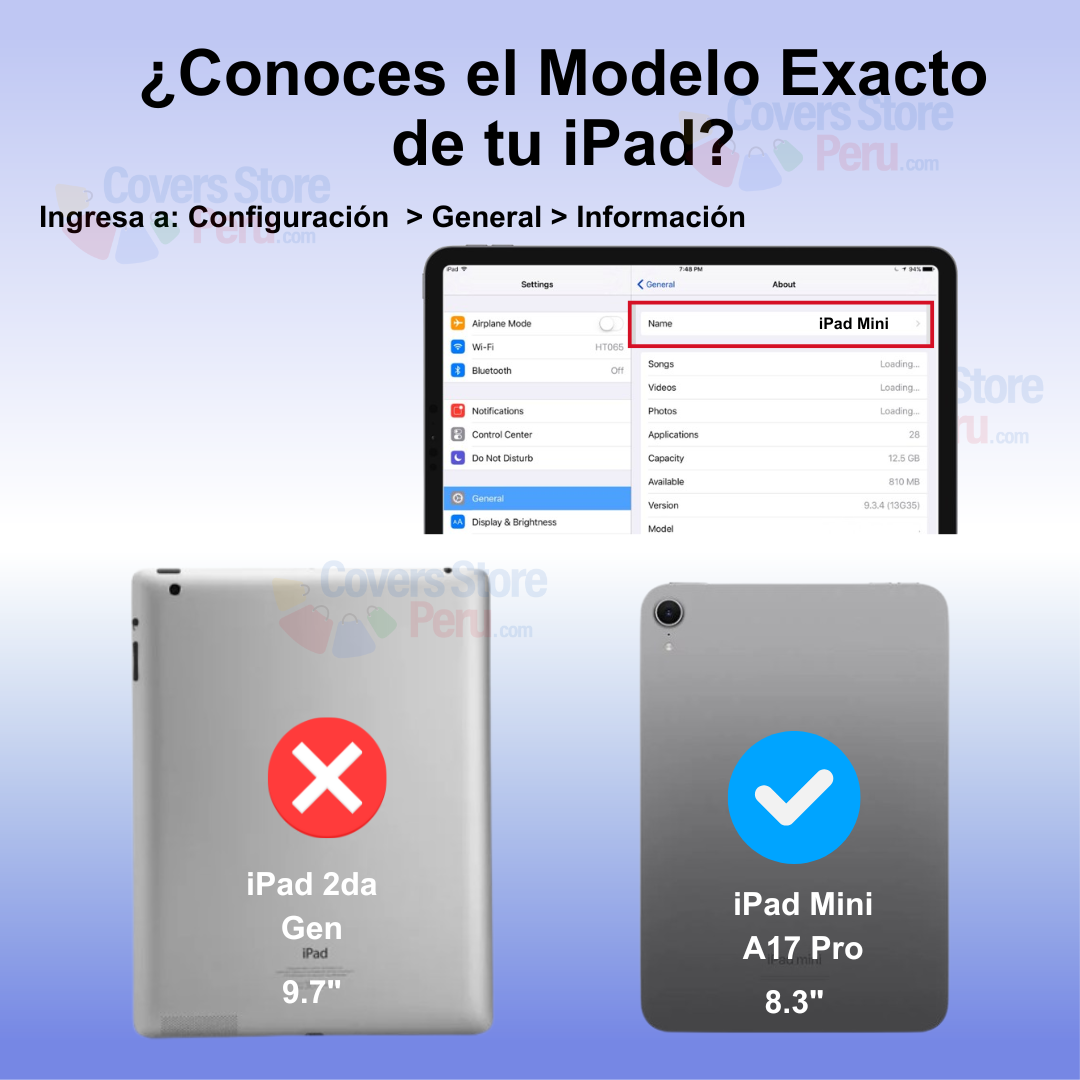 FUNDA PARA IPAD MINI A17 PRO 8.3' DE GOMA DIAMANTE NEGRO RESISTENTE - 2