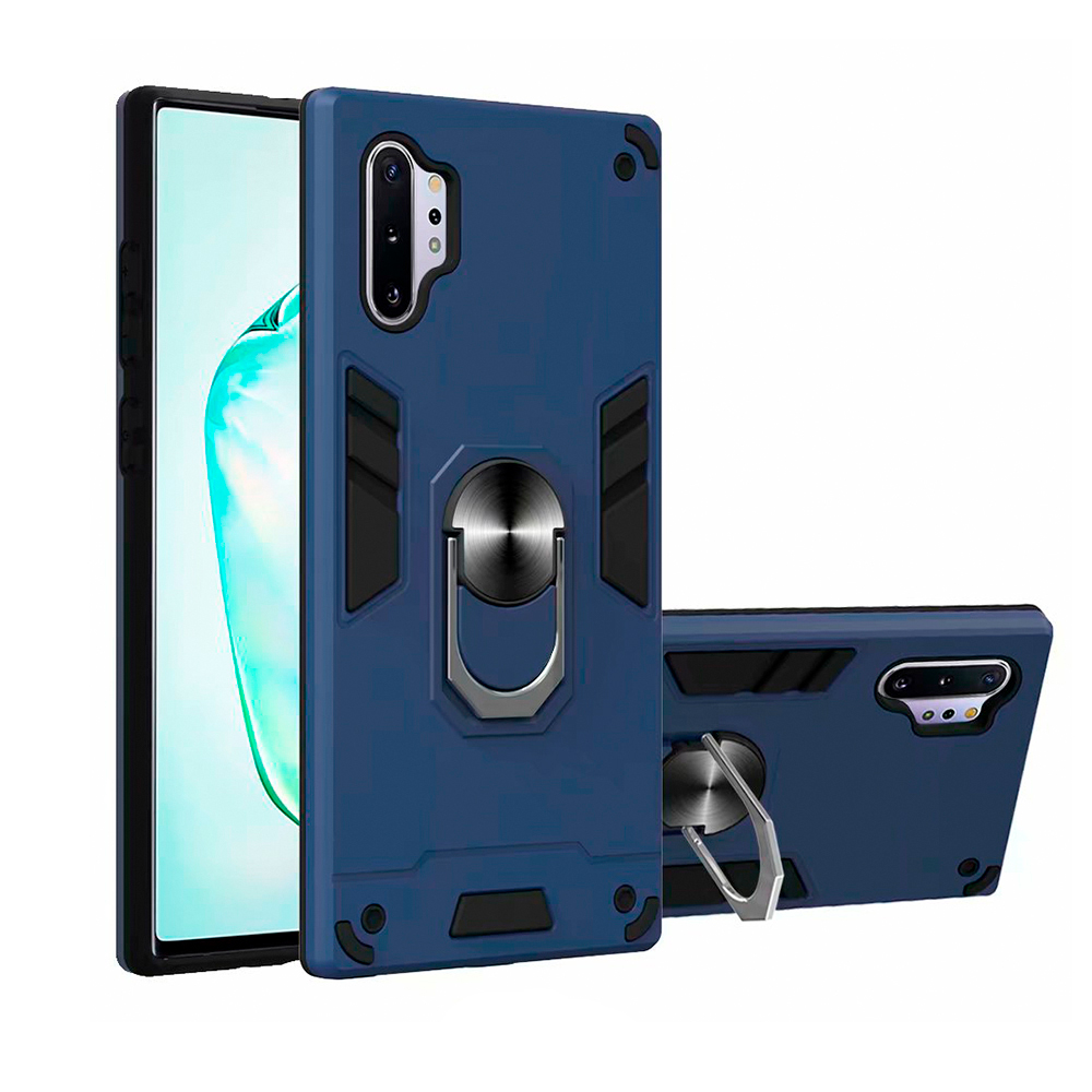 FUNDA CASE PARA SAMSUNG A55 5G ANILLO METÁLICO ANTISHOCK AZUL - 1
