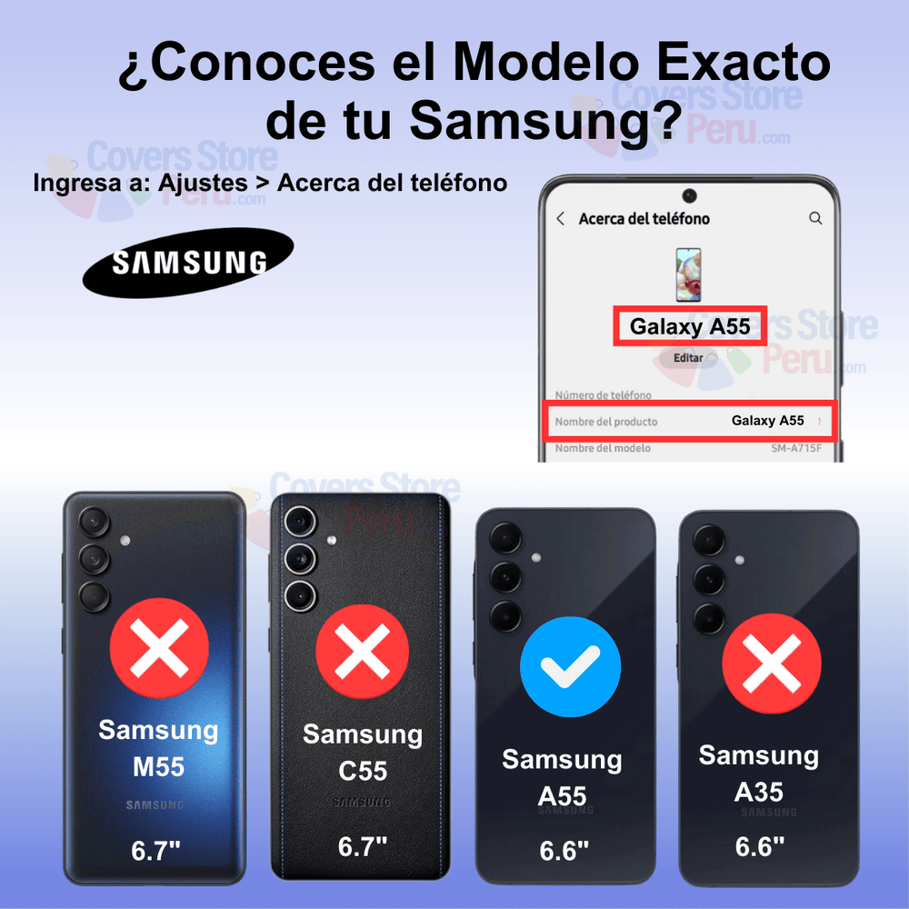 FUNDA CASE PARA SAMSUNG A55 5G ANILLO METÁLICO ANTISHOCK AZUL - 2