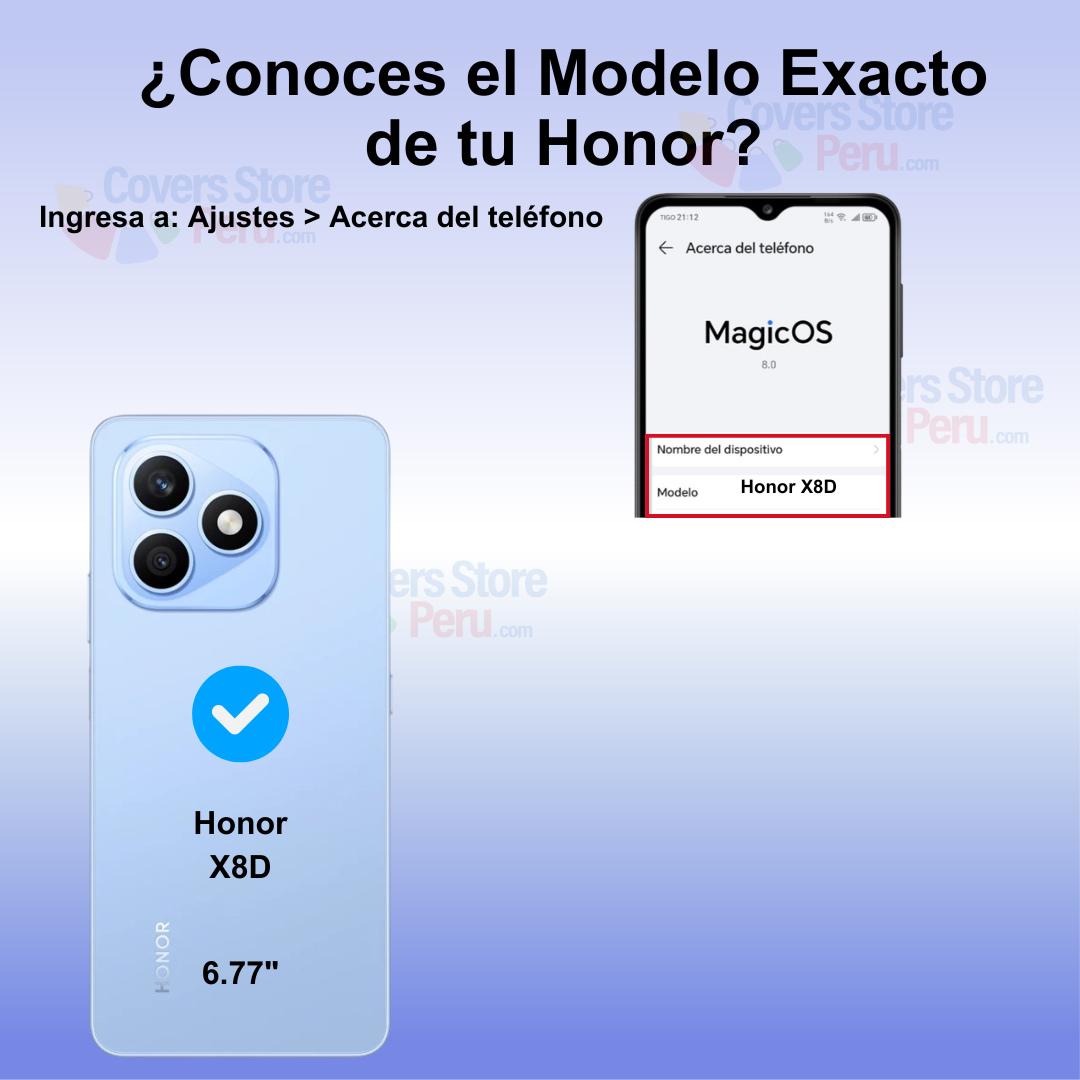 FUNDA CASE PARA HONOR X8D ANILLO METÁLICO ANTISHOCK AZUL - 2