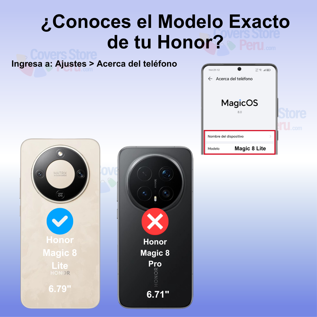 FUNDA CASE PARA HONOR MAGIC 8 LITE FLIP COVER NEGRO ANTISHOCK - 2