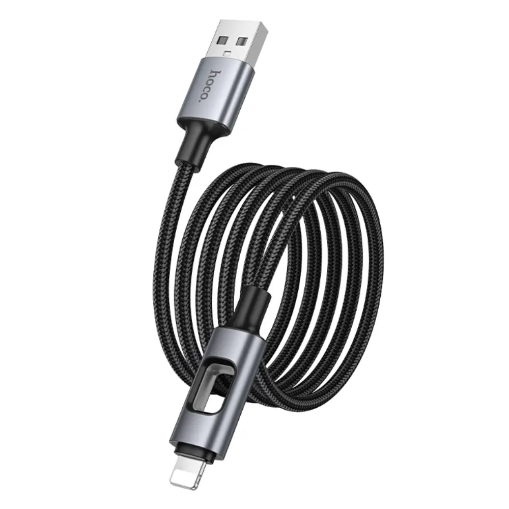 CABLE HOCO U144 NEW USB A IP CARGA RÁPIDA NEGRO - 1