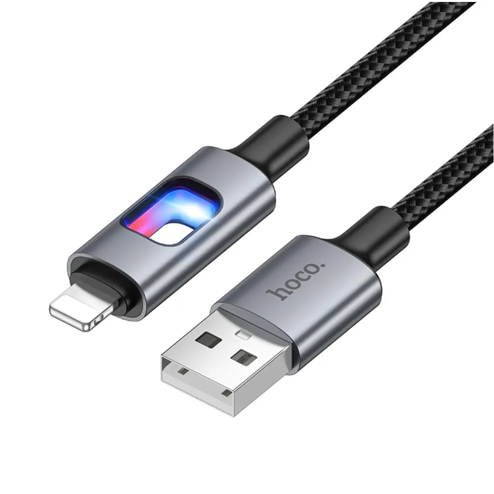 CABLE HOCO U144 NEW USB A IP CARGA RÁPIDA NEGRO - 2