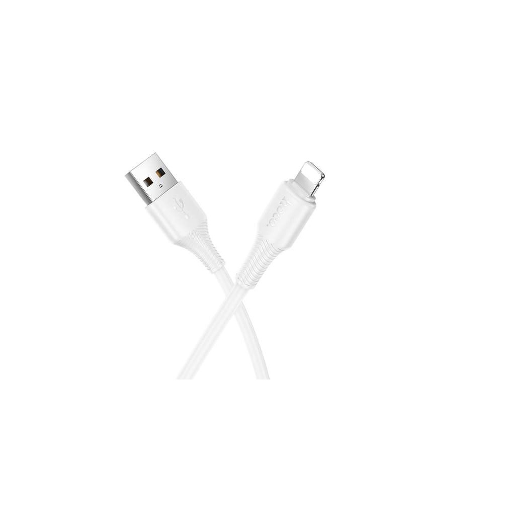 CABLE HOCO X120 BENEFICIO USB A IP CARGA RÁPIDA BLANCO - 1